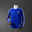 Brasil Away 1998 Manga Comprida Retro