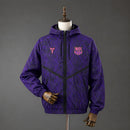 Corta-vento Barcelona x Kobe Roxo com Capuz