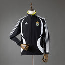 Corta-vento Real Madrid 06/07 Retro Preto