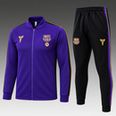 Fato de treino infantil Barcelona x Kobe Roxo e Preto, fecho completo