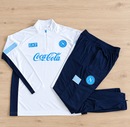 Fato de treino infantil Nápoles Branco e Azul, meio fecho – imagem 2