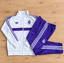 Fato de treino infantil Real Madrid Branco e Roxo, fecho completo – imagem 2