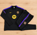 Fato de treino infantil Barcelona x Spotify Preto, meio fecho – imagem 2
