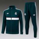 Fato de treino infantil Real Madrid Verde, fecho completo